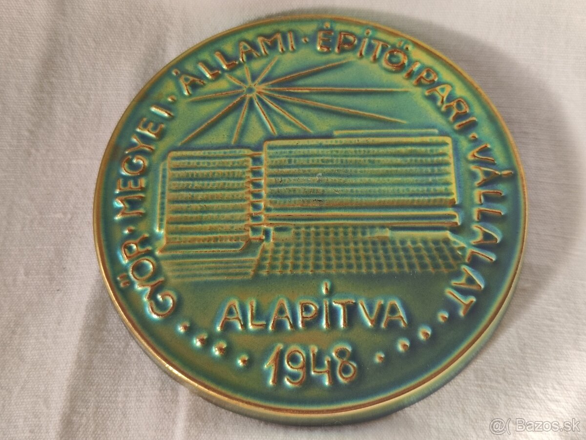 Pamětní plaketa - Zsolnay,Maďarsko