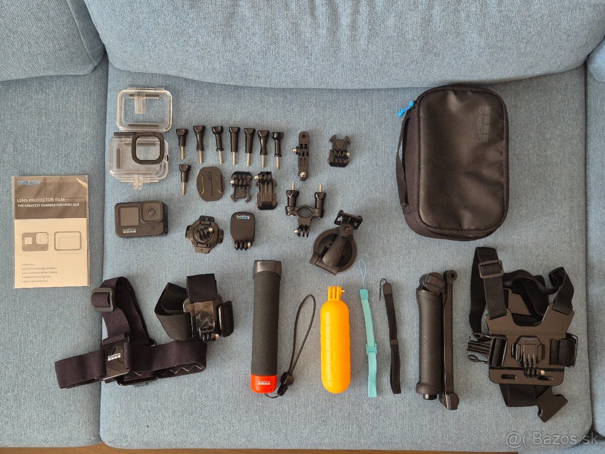 GoPro HERO 9 Black – skvelý stav + veľa príslušenstva
