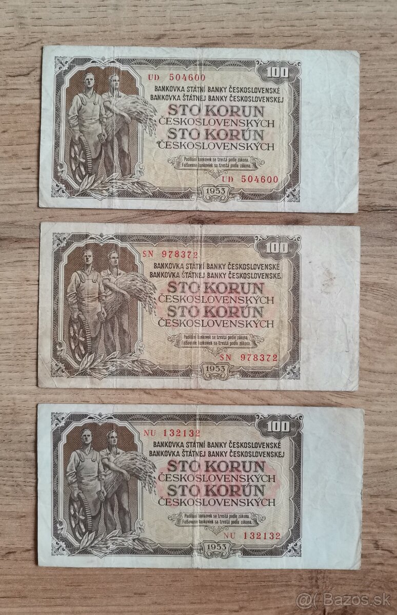 100 korun 1953
