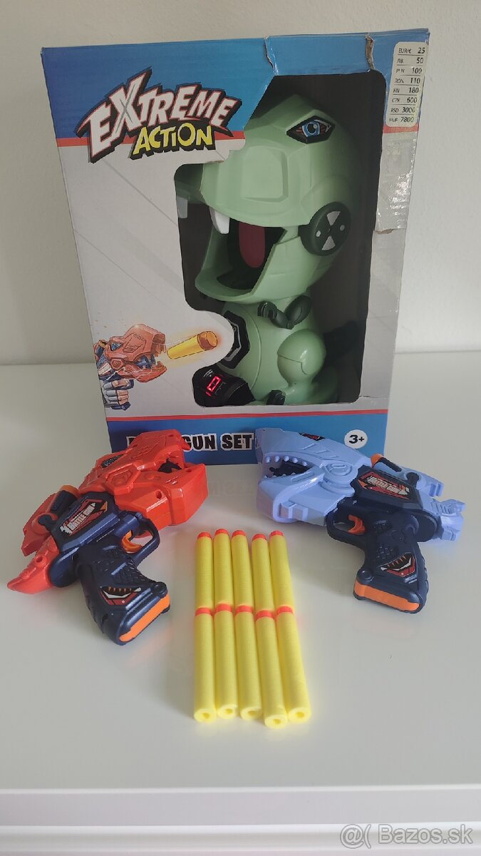 Dino počitadlo + 2 pištole + 10 nábojov