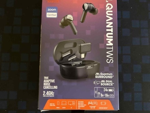 Slúchadlá JBL Quantum TWS/ Bluetooth 5.2, vydrž baterie 24h