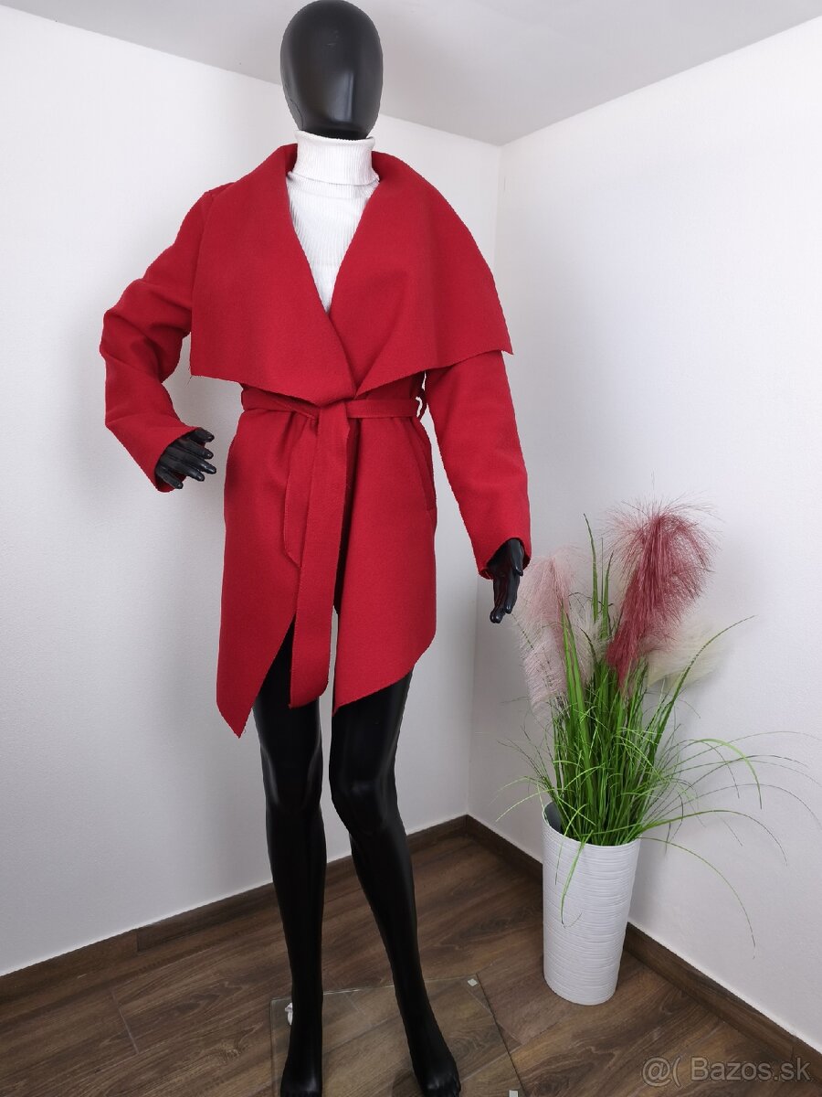 Dámsky kabát červený