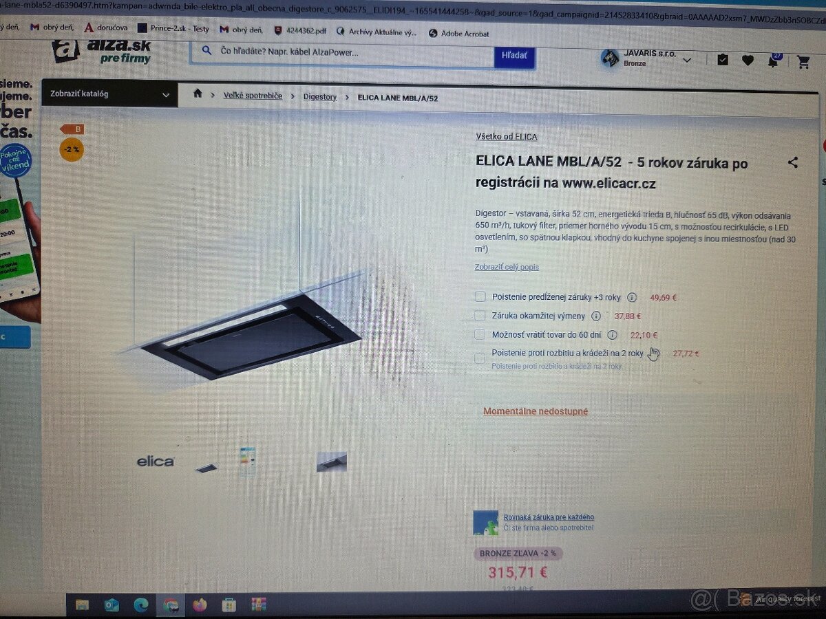 Digestor ELICA LANE MBL/A/52