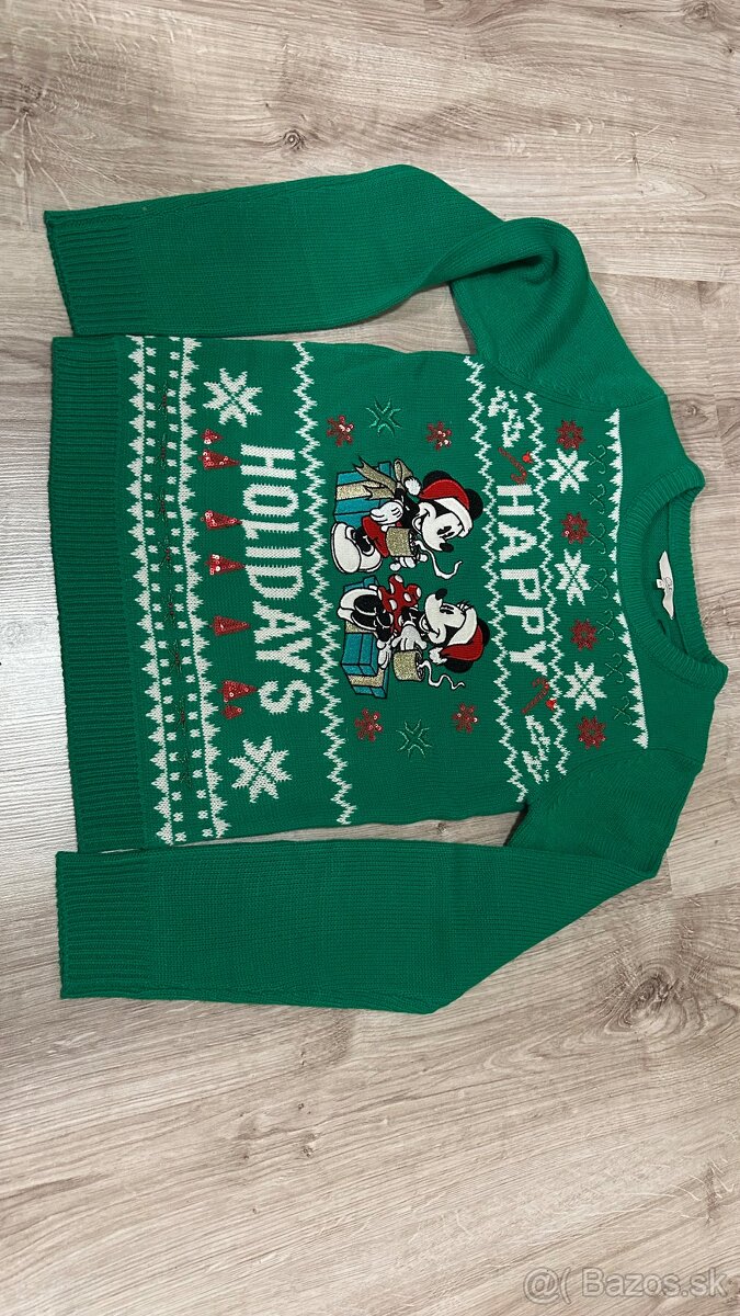 Vianočný sveter mickey mouse