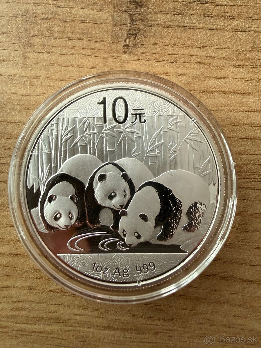 1 oz Čínska Panda 2013 strieborná minca