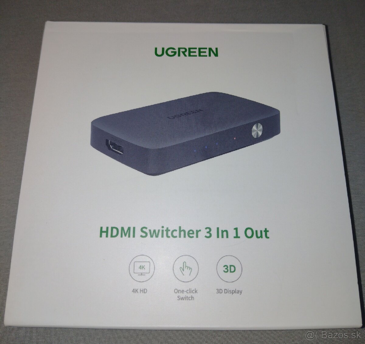 Ugreen HDMI Switch 3 IN 1 OUT HDMI Switcher Splitter