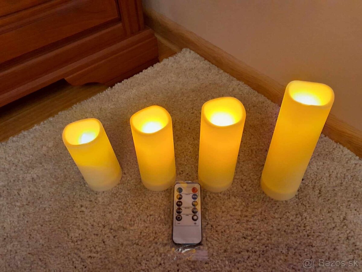 Adventné led sviečky - vodeodolné