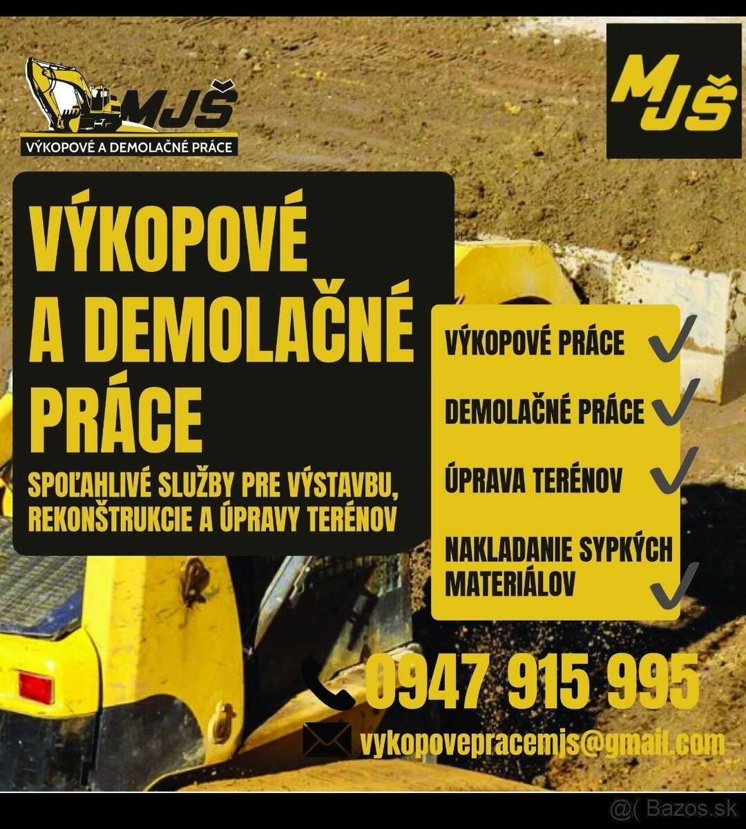 Výkopové a demolačné práce MJS