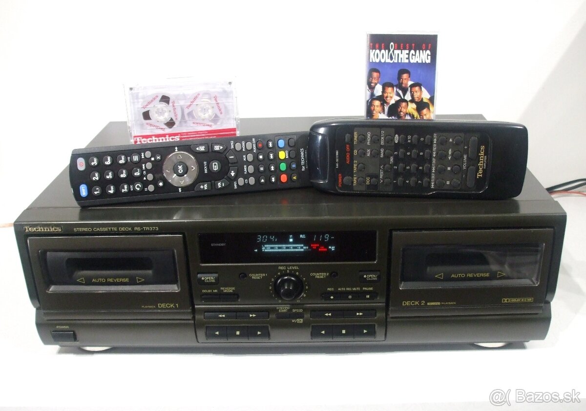 Kazetovy 2-deck TECHNICS RS-TR373 Dolby B, C, vyroba v Japan