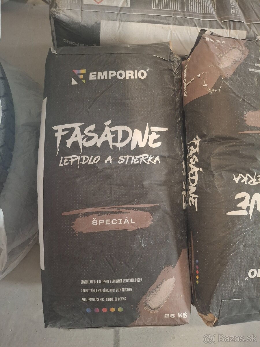 Omietky, cement, stierky