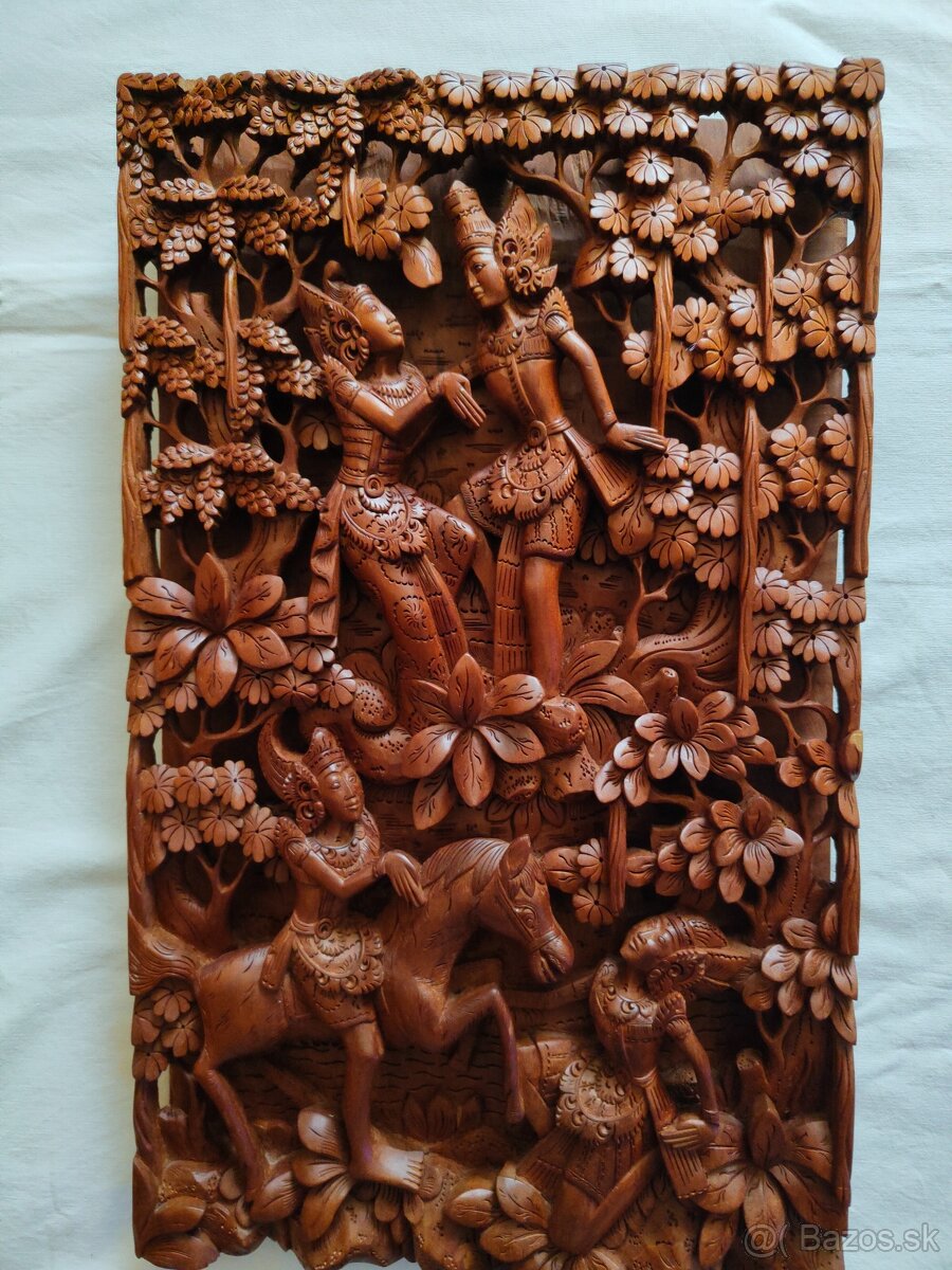 3D drevený panel Bali