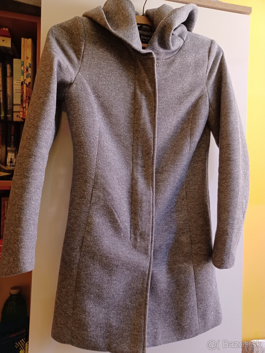 Sivý prechodný kabát ONLY