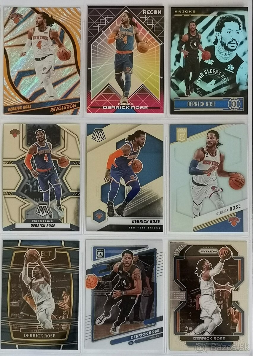Kartičky NBA - Derrick Rose (20 kariet)