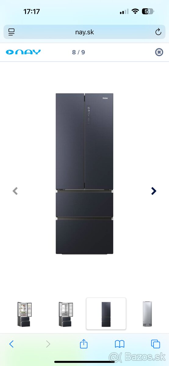 Francúzka chladnička Haier 7rokov záruka