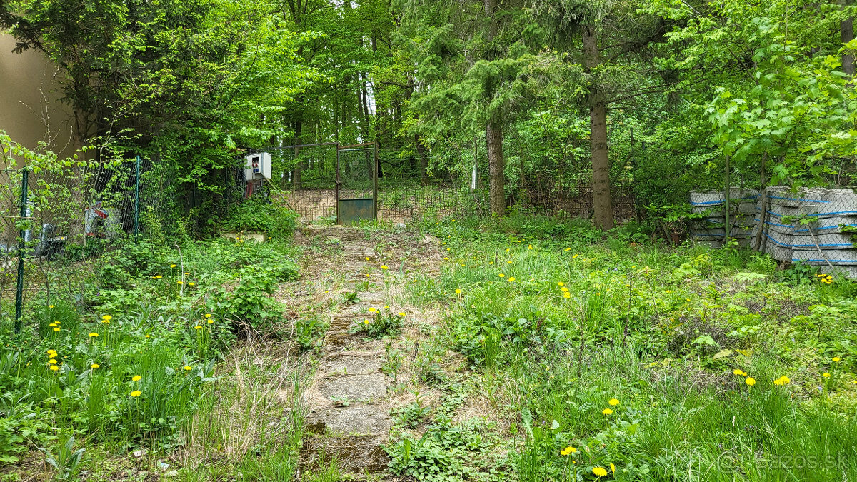 Záhrada s chatkou v Dúbravke Plocha 423 m²