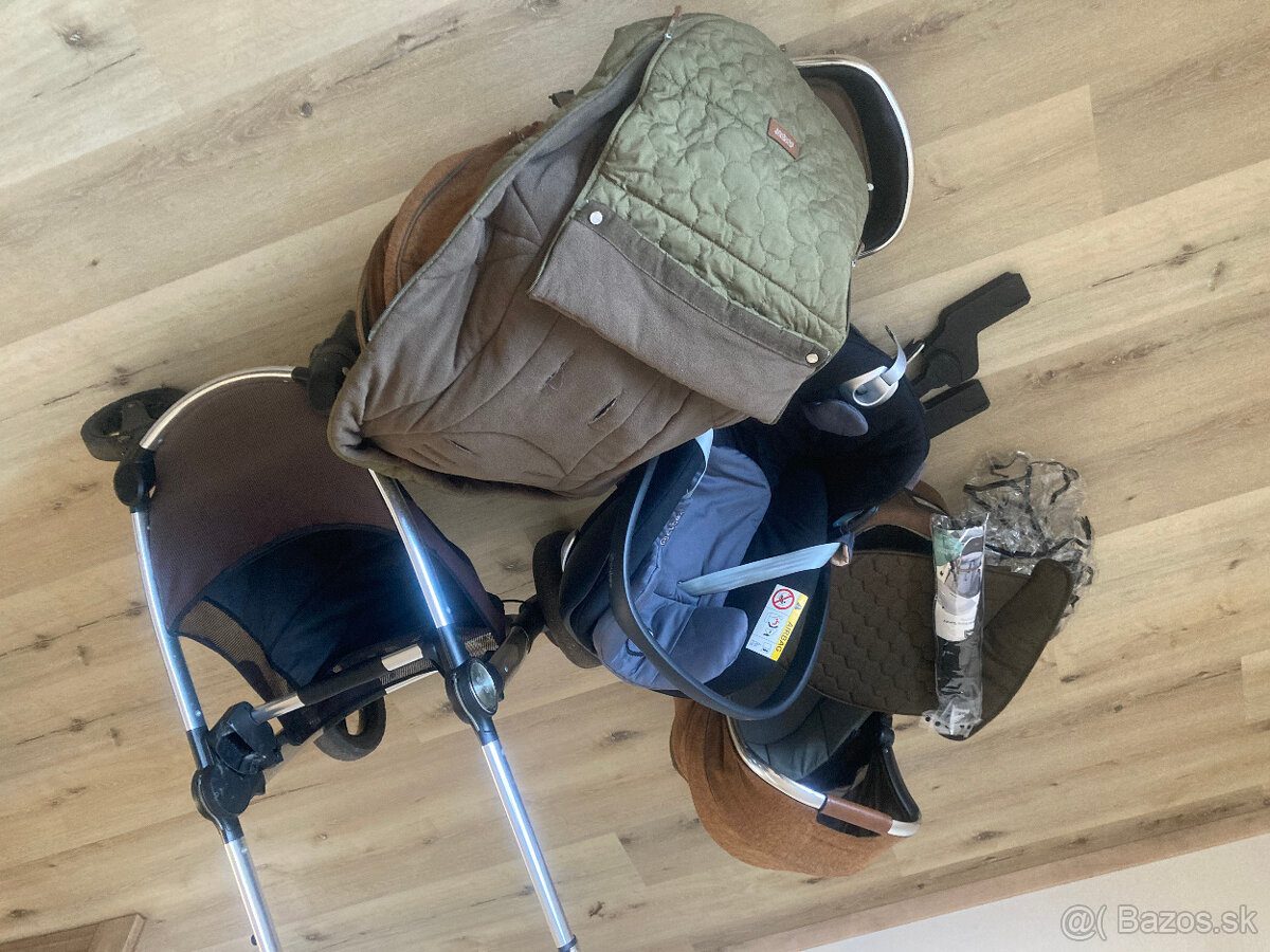 Vajíčko Cybex a kočík Mamas and Papas Ocarro 3v1