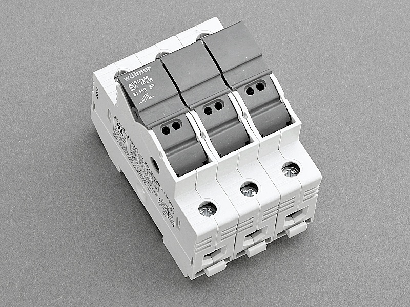 3 pólový poistkový odpínač Wöhner 10x38