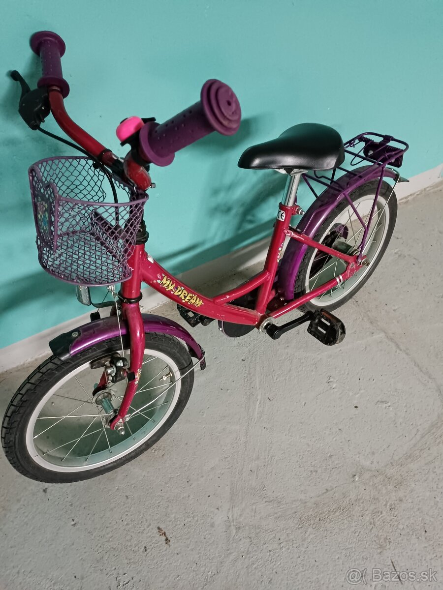 Dievčenský detský bicykel