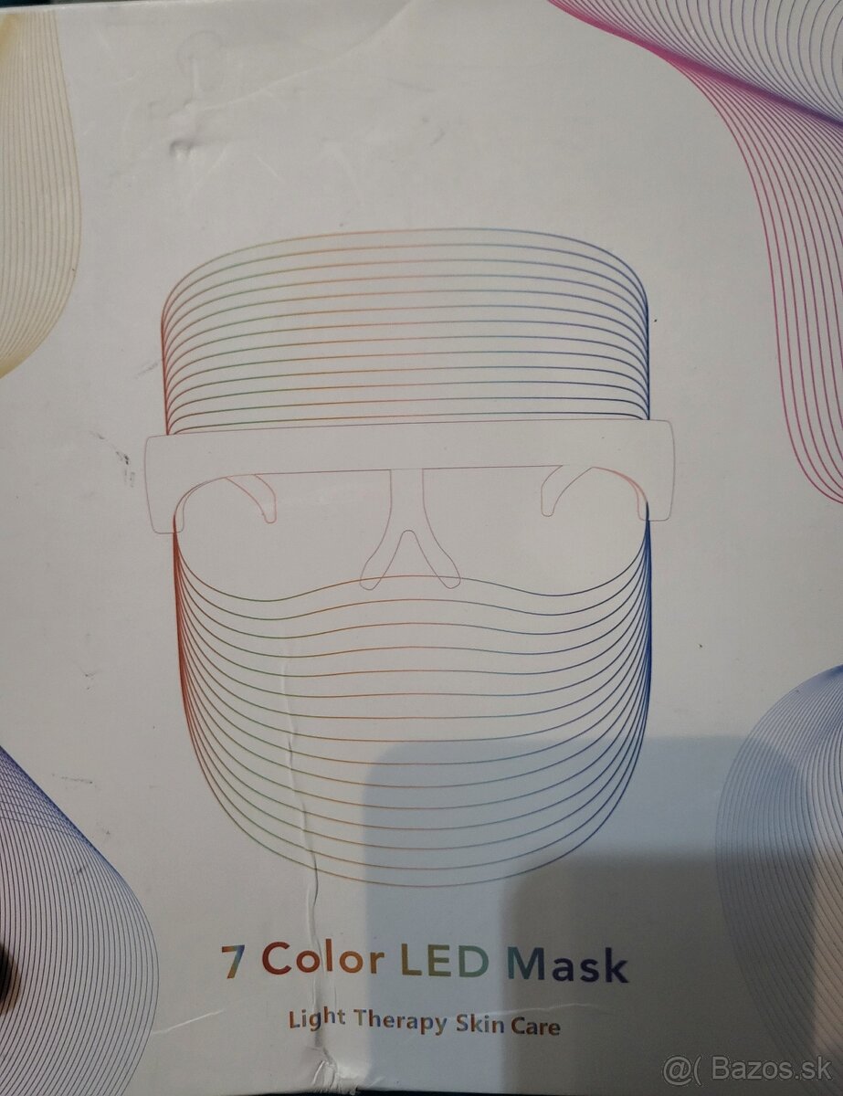 LED Maska na tvár 7 farieb/svetiel