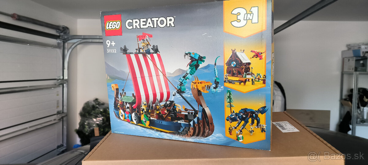Predam 31132 LEGO Creator 3 in 1 Viking Ship and the Mi