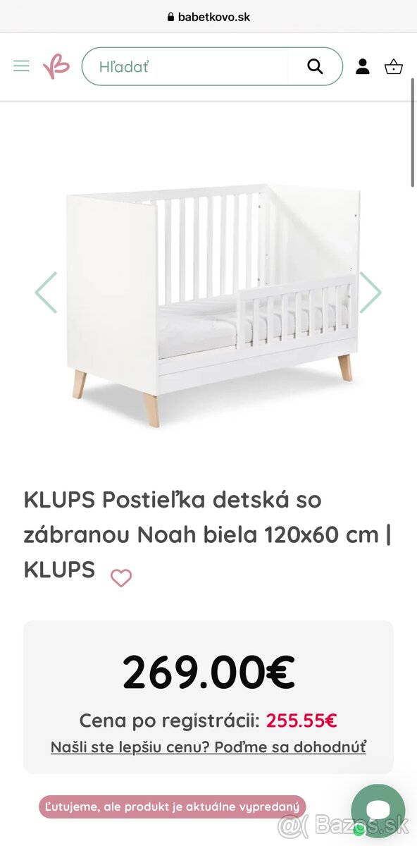 Detská postieľka