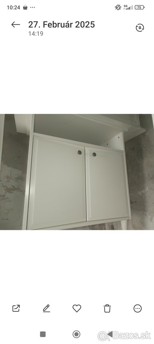 Hemnes komoda a dveirkami lakovaná