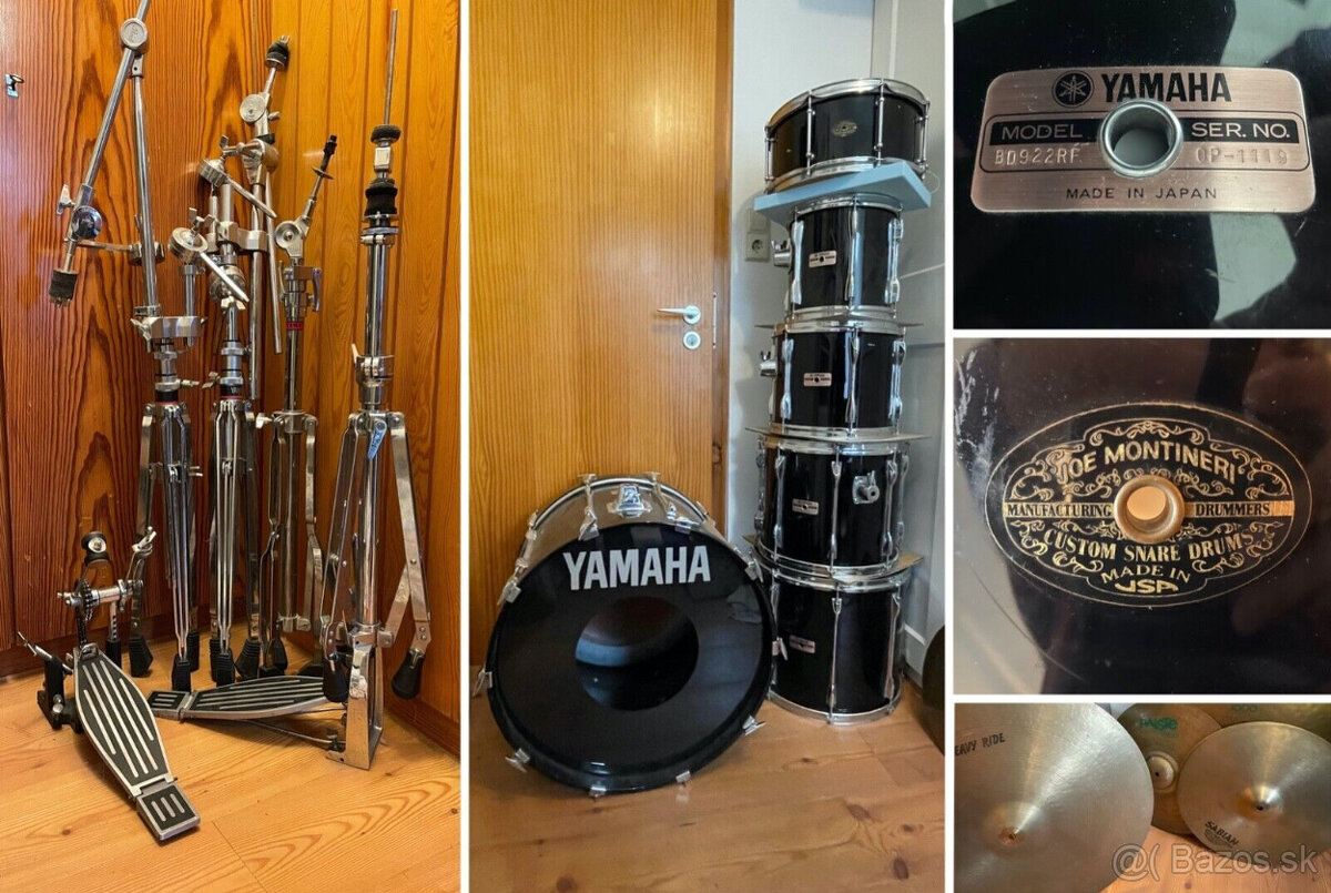 Bicia súprava YAMAHA, malý bubon Joe Montineri na mieru + di
