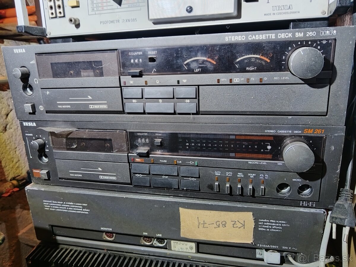 Hifi Tesla stereo cassette deck SM 260 a 261