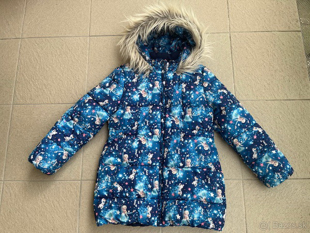 Zimná vetrovka Frozen - veľ.140