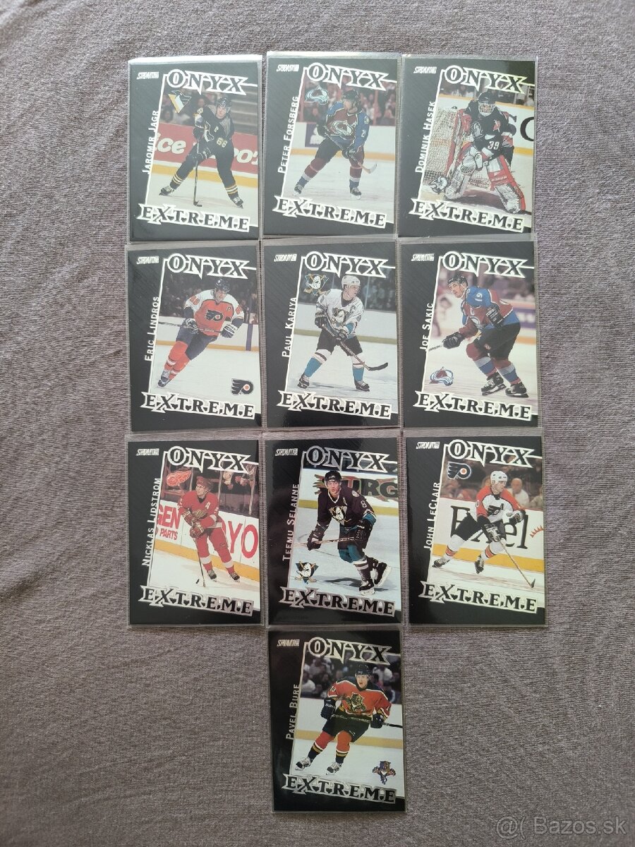 Hokejové kartičky - Topps stadium club onyx extreme 1999