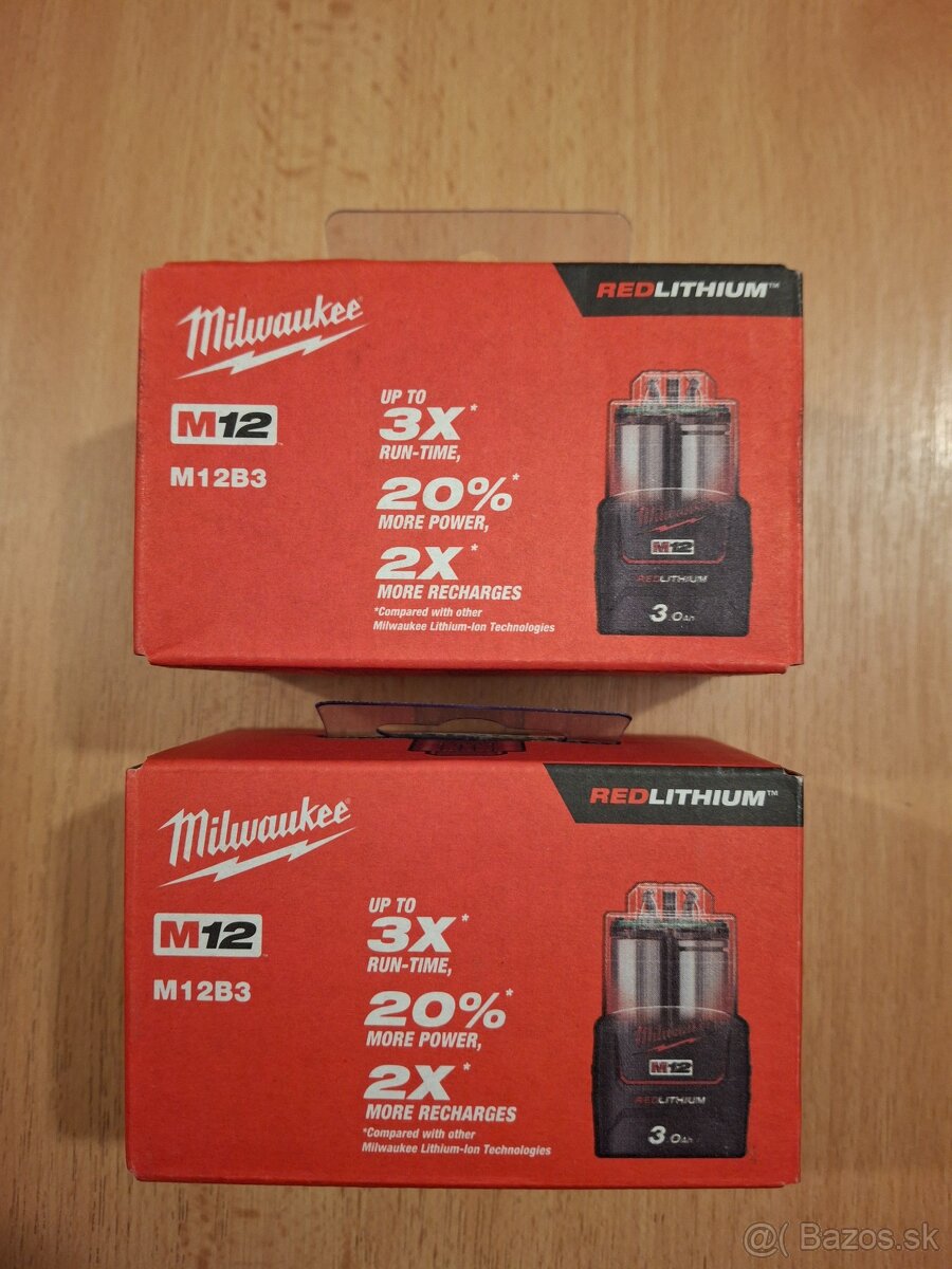 Bateria milwaukee M12 , 3ah