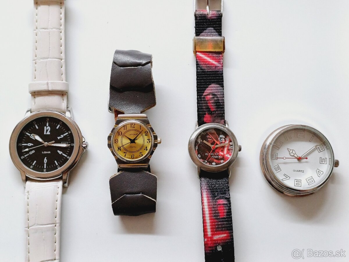 5 ks hodinky, vložene nove baterie a dobre funkčne