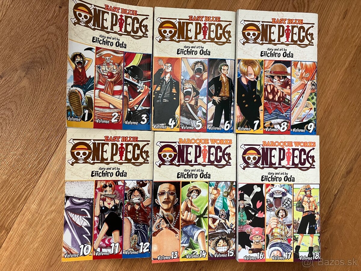Predam One Piece manga seria, diely 1 - 42