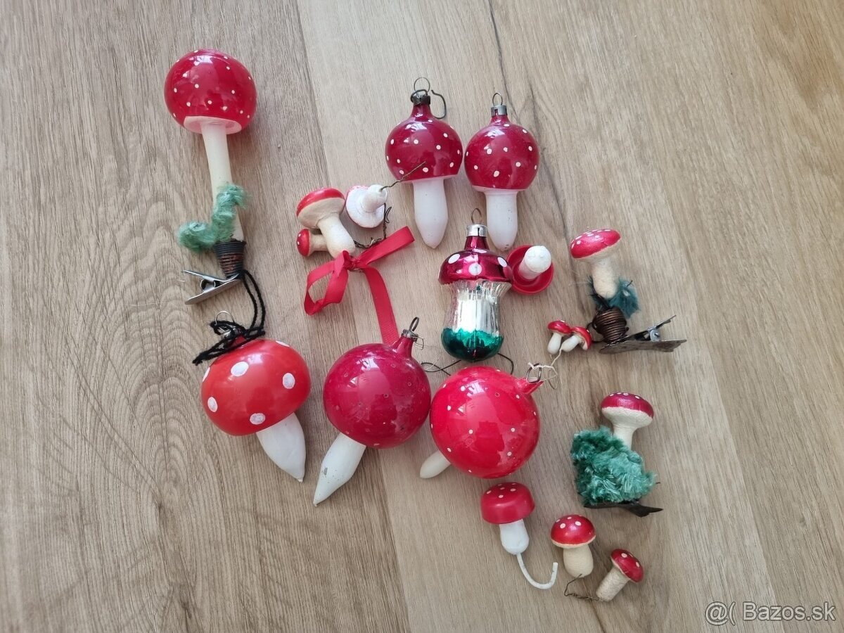 Muchotrávky- Vianočné ozdoby