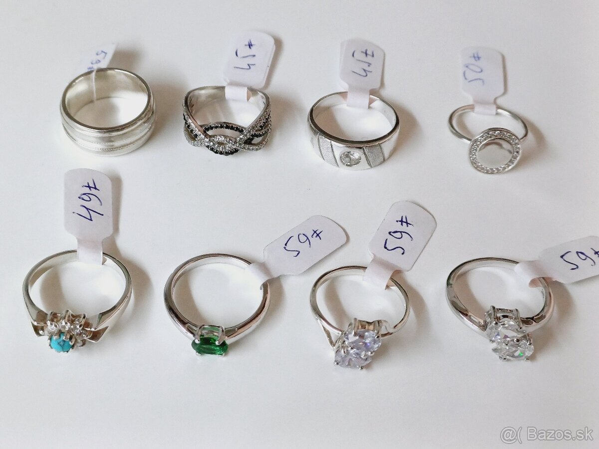 Krasne strieborne prstene