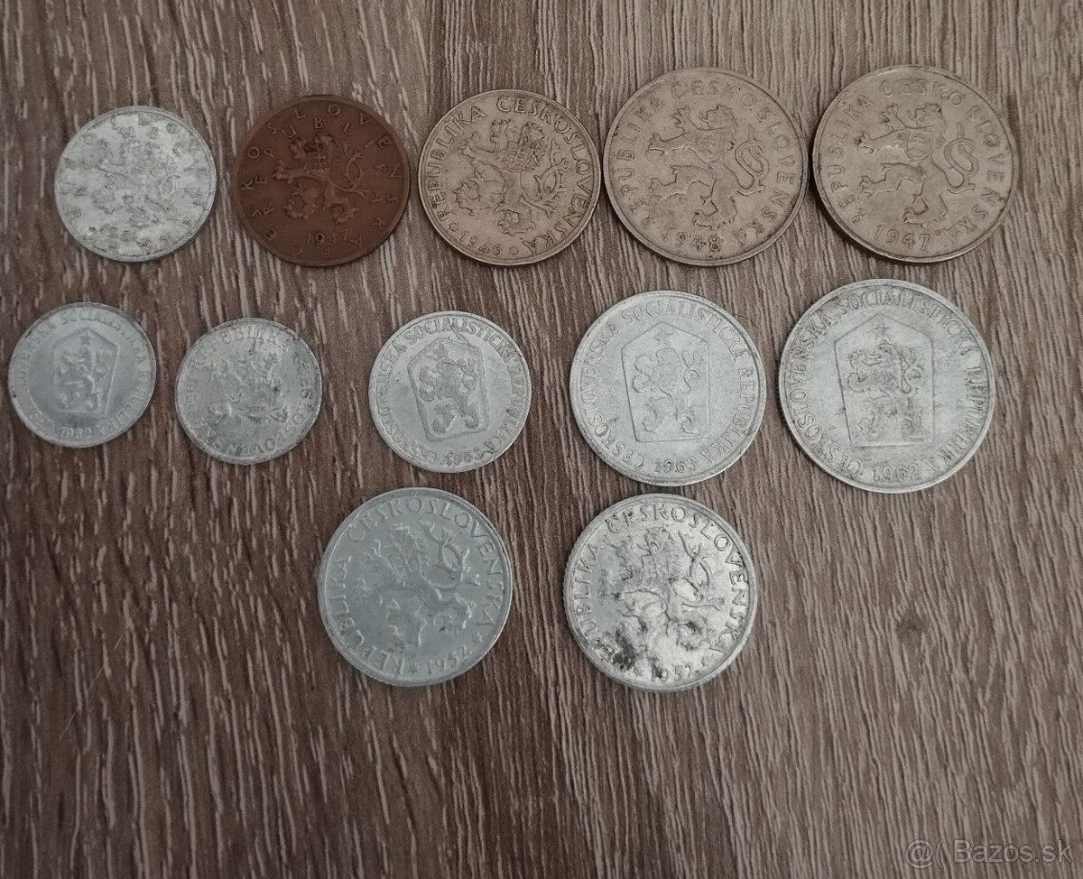Drobné mince ČSR