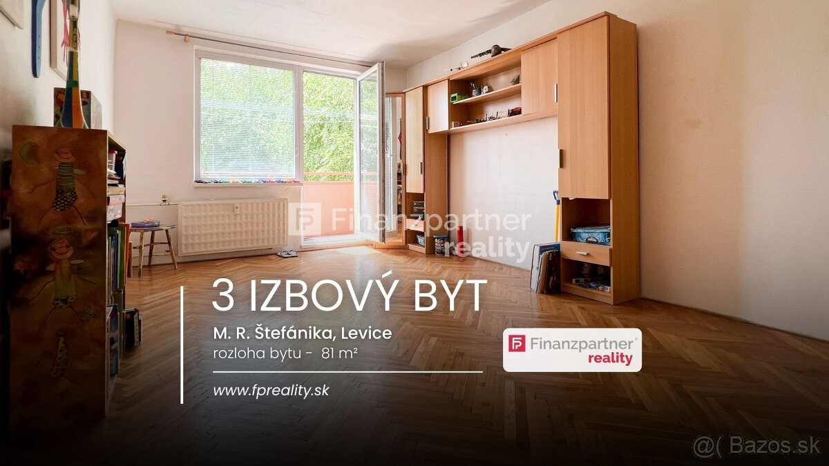 Predaj 3 izbový byt, M. R. Štefánika, Levice