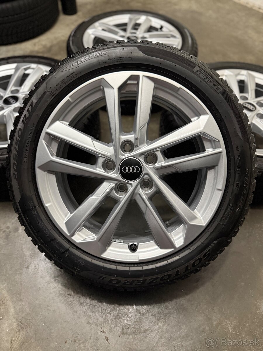 Zimná sada 5x112 R17 , 205/50/17 Audi A3 , Golf , Octavia