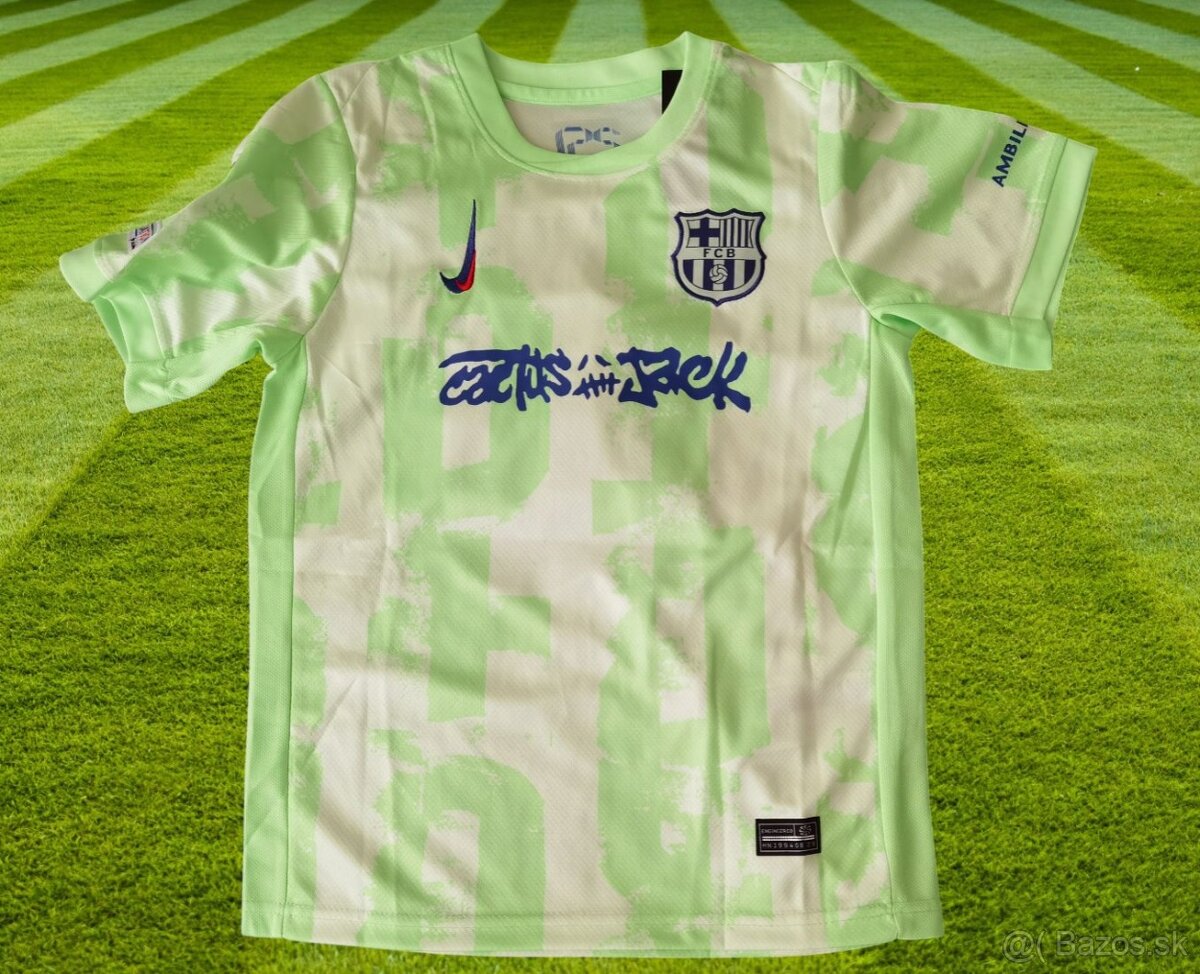 zelený dres YAMAL FC BARCELONA Travis Scott Limited #10