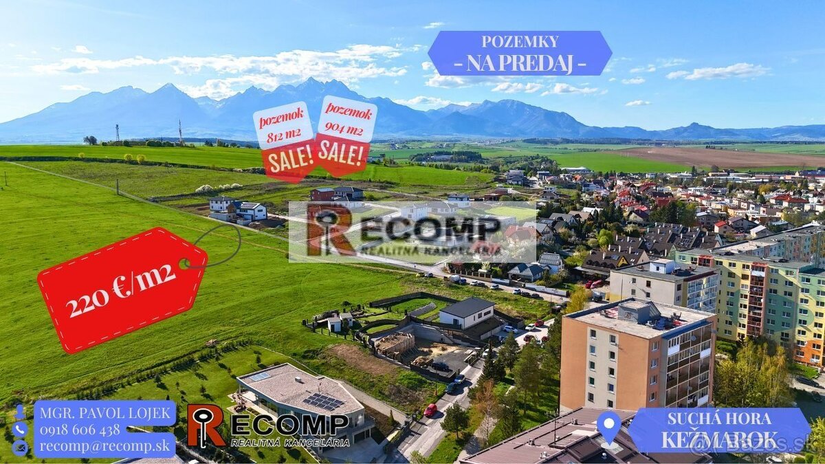 Na predaj stavebný pozemok 904 m2 v obľúbenej lokalite – Suc