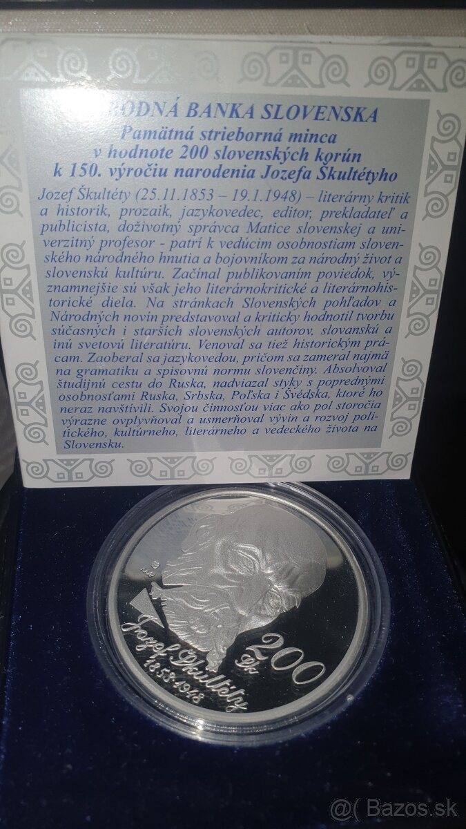 200 SK k 150. výročiu narodenia Jozefa Škultétyho