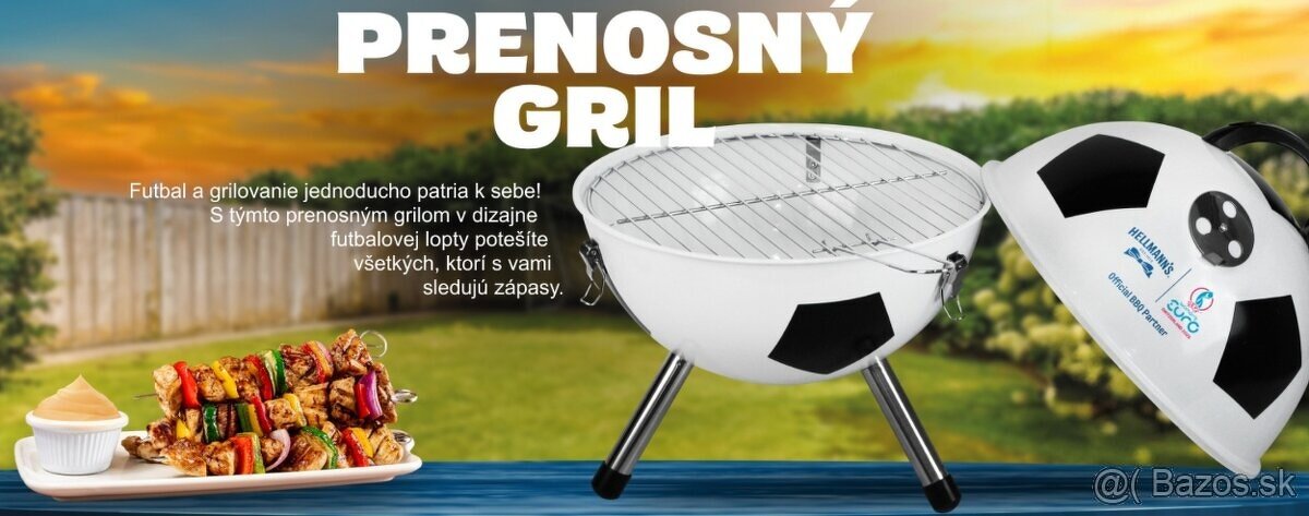 Predám prenosný gril BBQ Hellmanns
