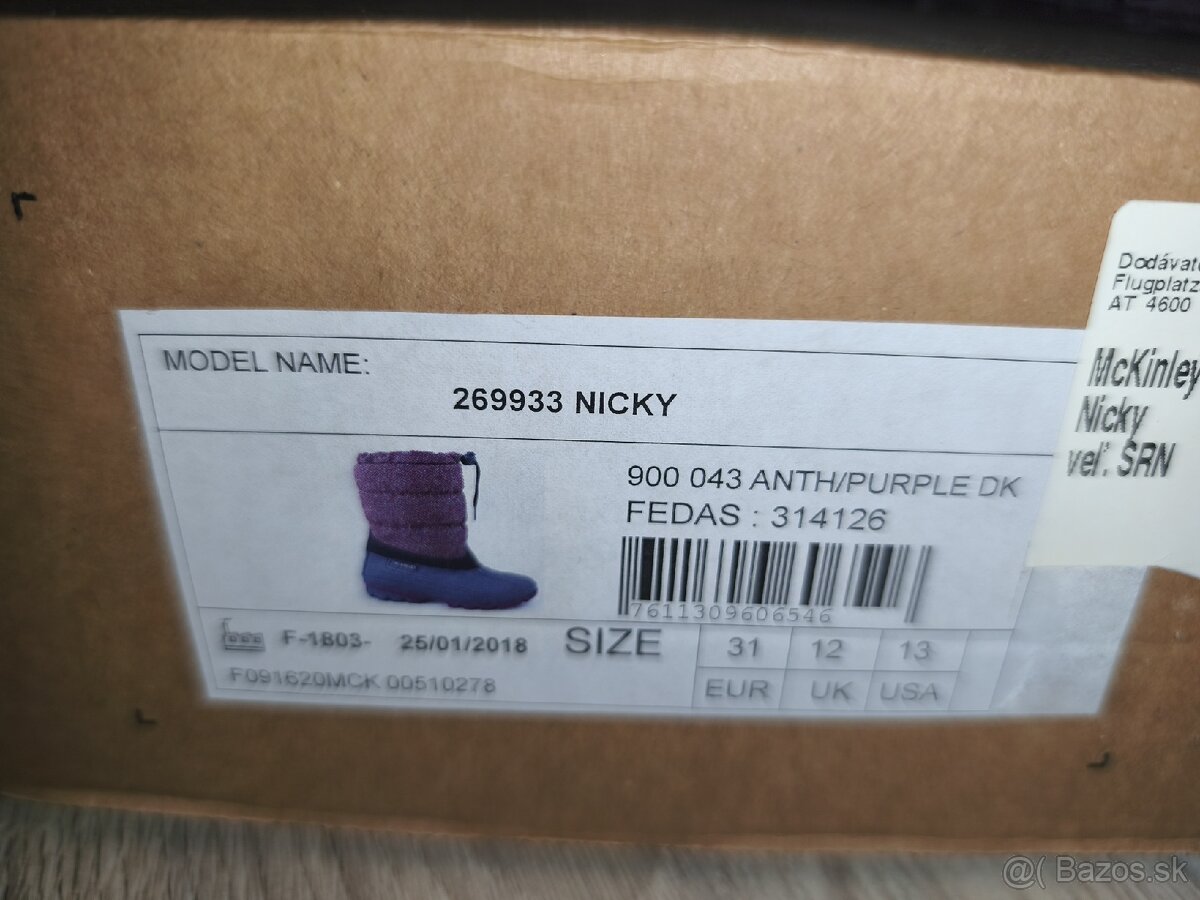 Dievčenské čižmy V31 NOVÉ s vysačkou