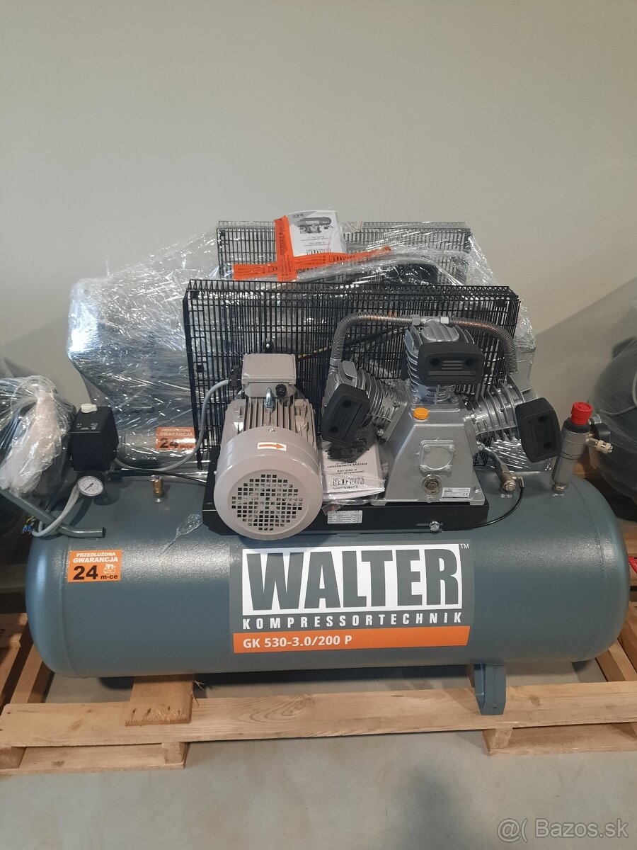 Piestový kompresor WALTER GK 530-3,0/200 - ZÁRUKA 2 ROKY
