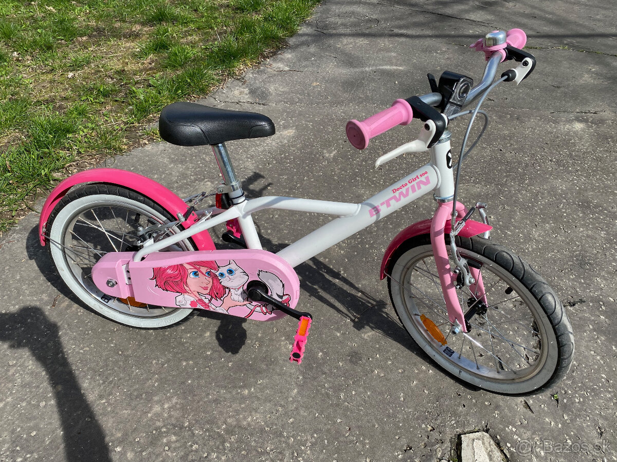 BTWIN 16 palcový detský bicykel - ružový