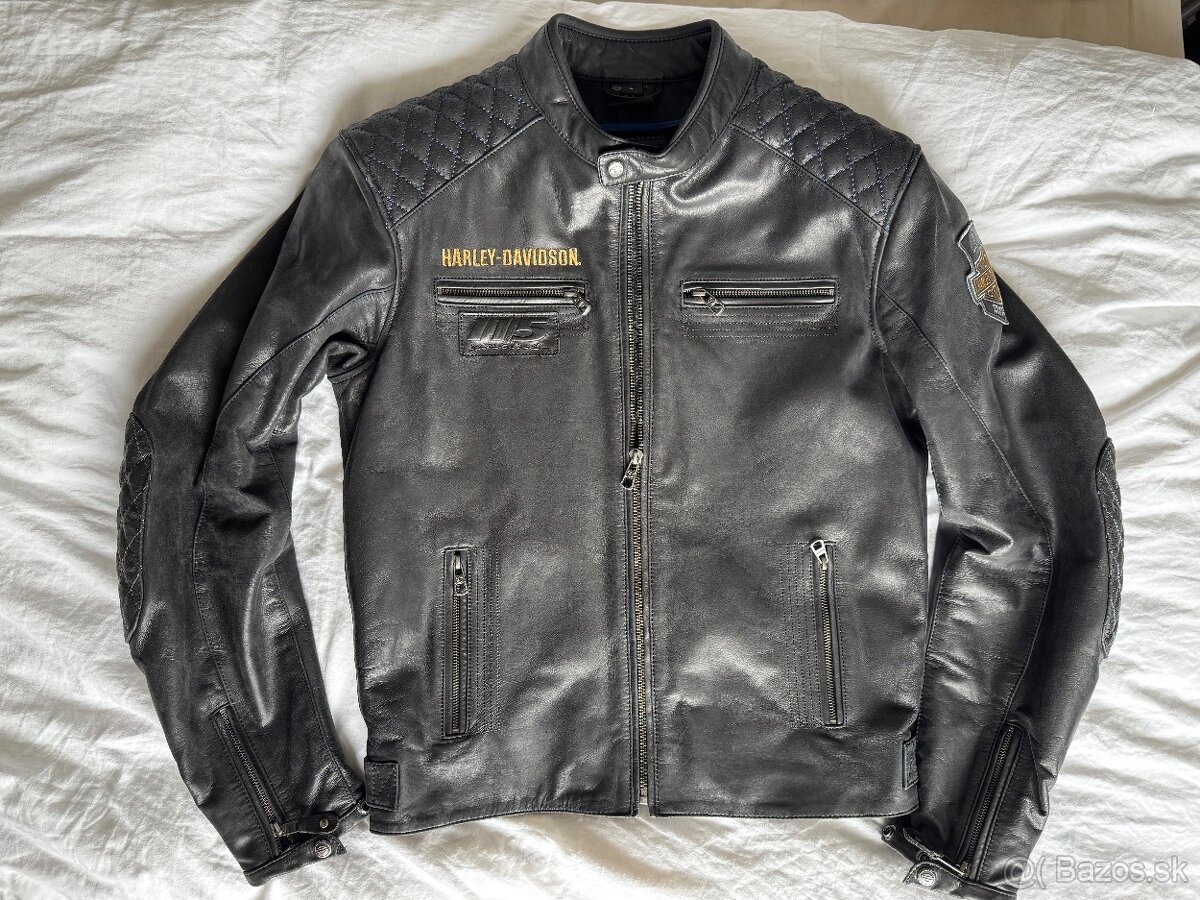 Harley-Davidson Men's 115.Anni Leather Jacket, Black