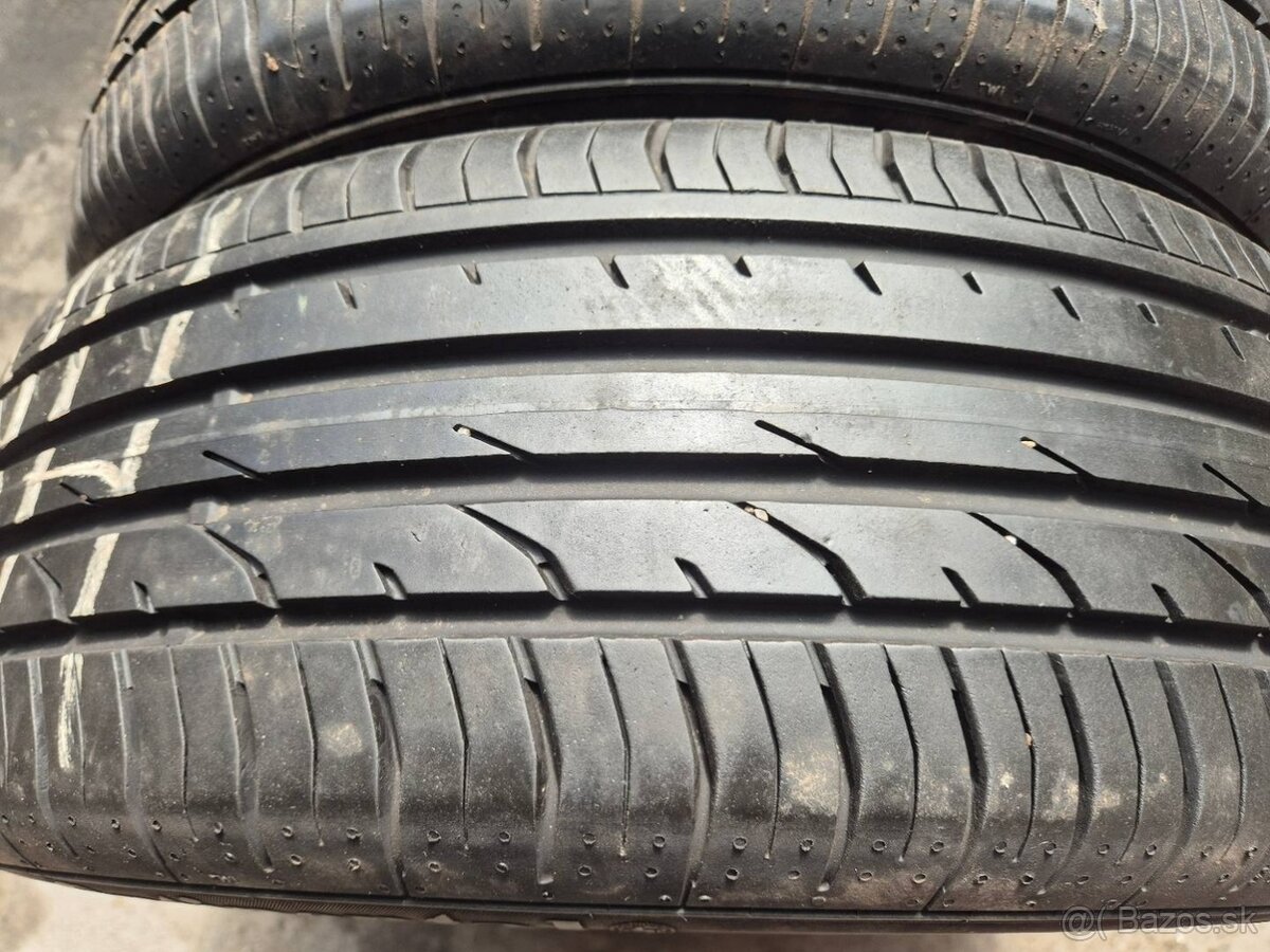 215/55 r18 letné 4 ks CONTINENTAL dezén 7,5 - 6 mm