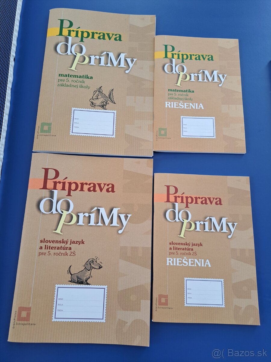 Príprava do prímy matematika, slovenský jazyk 5. ročník