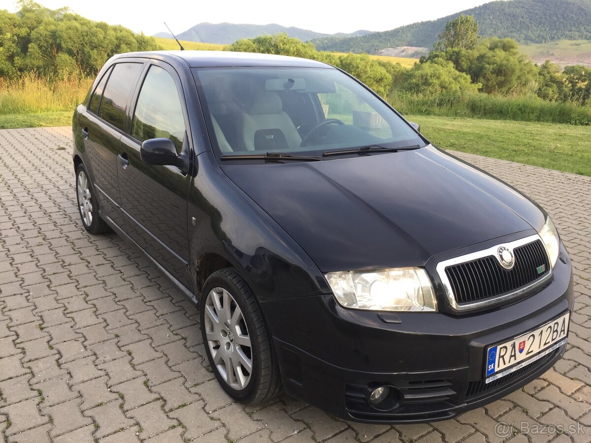 Škoda Fabia RS Black-1.9TDi 96Kw + chip ,Xenon,ťažné