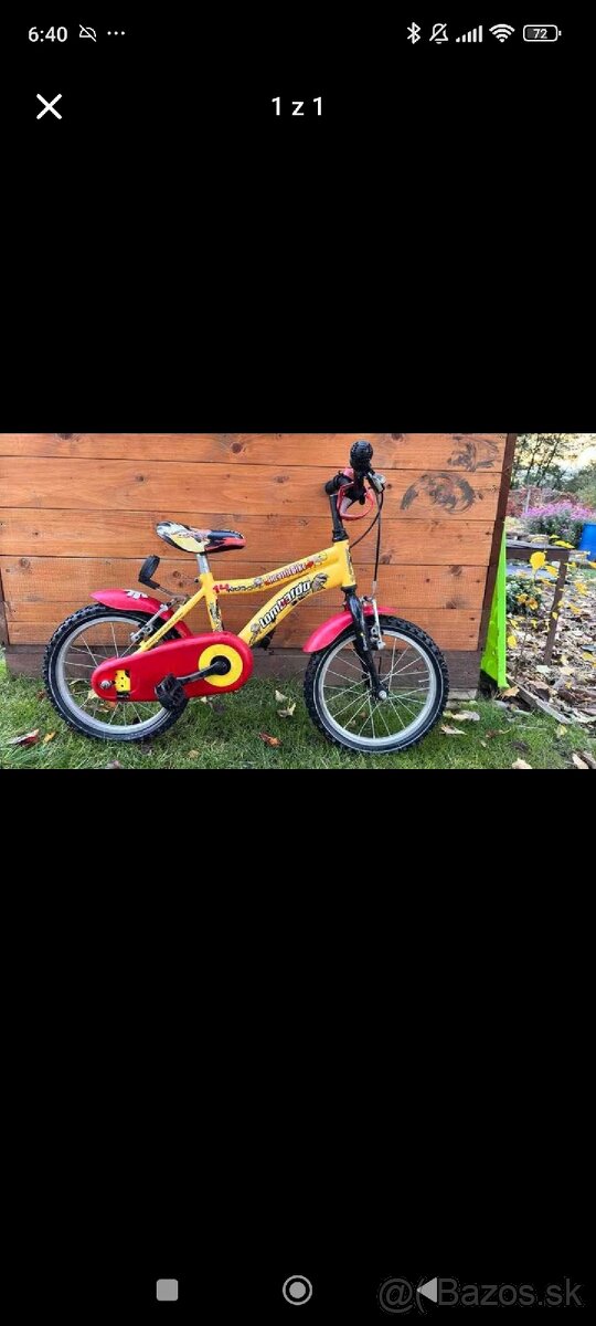 Detsky bicykel velkost 14